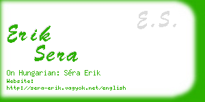 erik sera business card